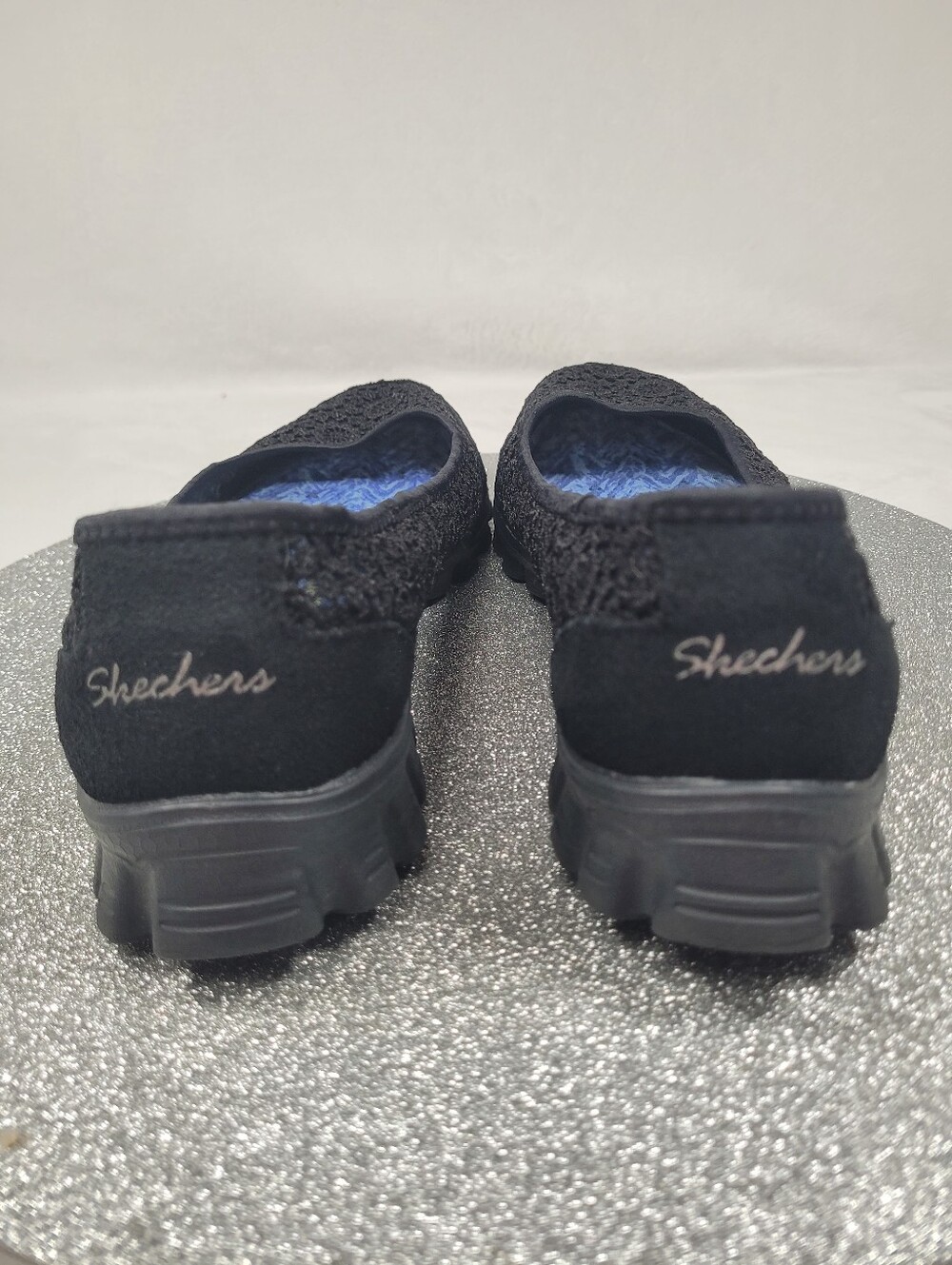 Skechers EZ Flex 2 Flighty Slip On Ballet Flats 22836 Lace Memory Foam Sz 8.5 - Picture 4 of 11
